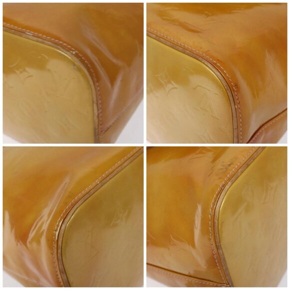 LOUIS VUITTON Monogram Vernis Houston Hand Bag Beige - Picture 16 of 16